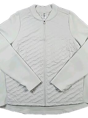 Avia Active Wear Jacket Women's Gray XXXL Full Zip Windbreaker